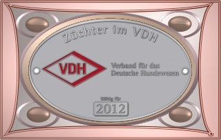 Zuechter im VDH - Plakette 2012